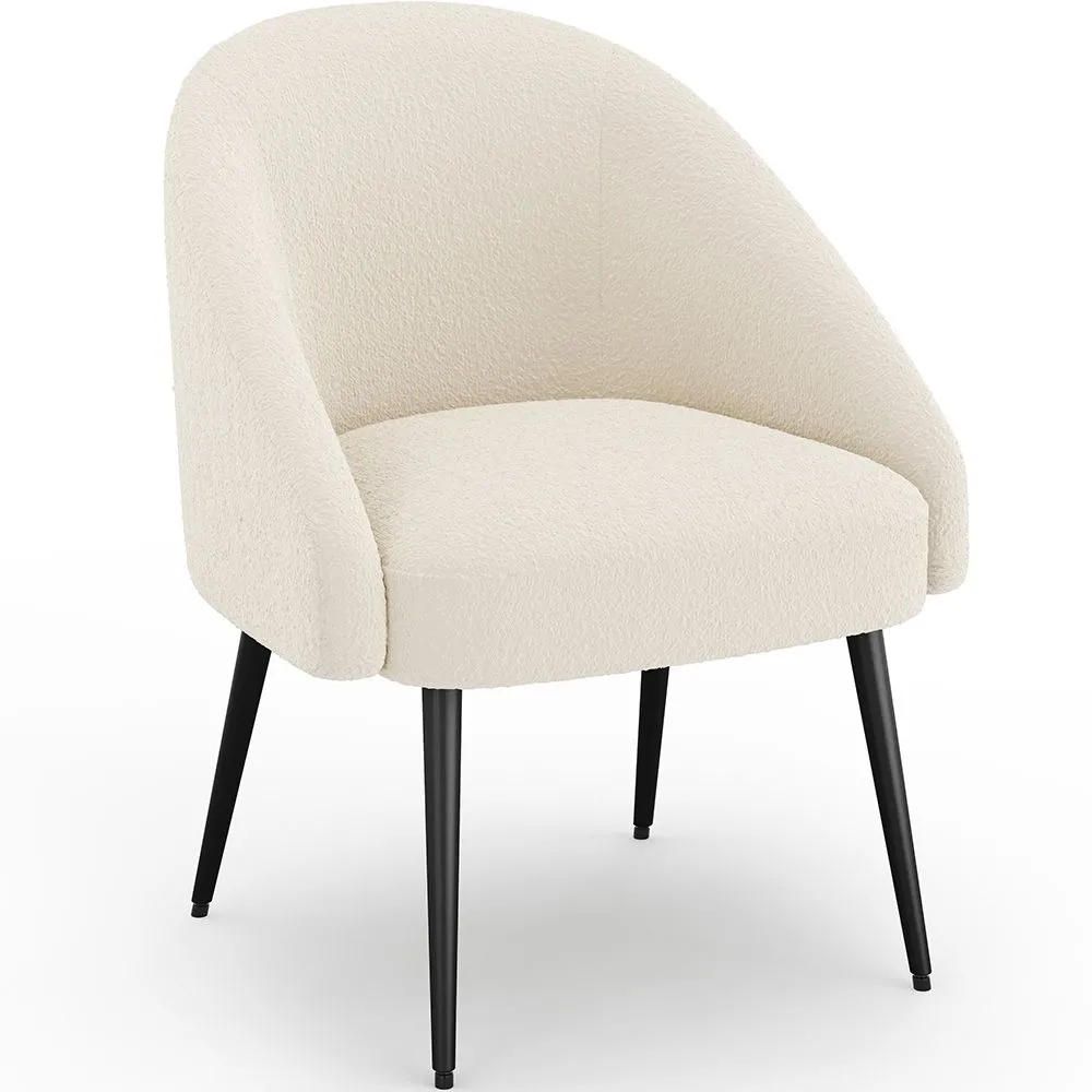 Poltrona de Design - Estofada em Tecido Bouclé - Wasda image 8
