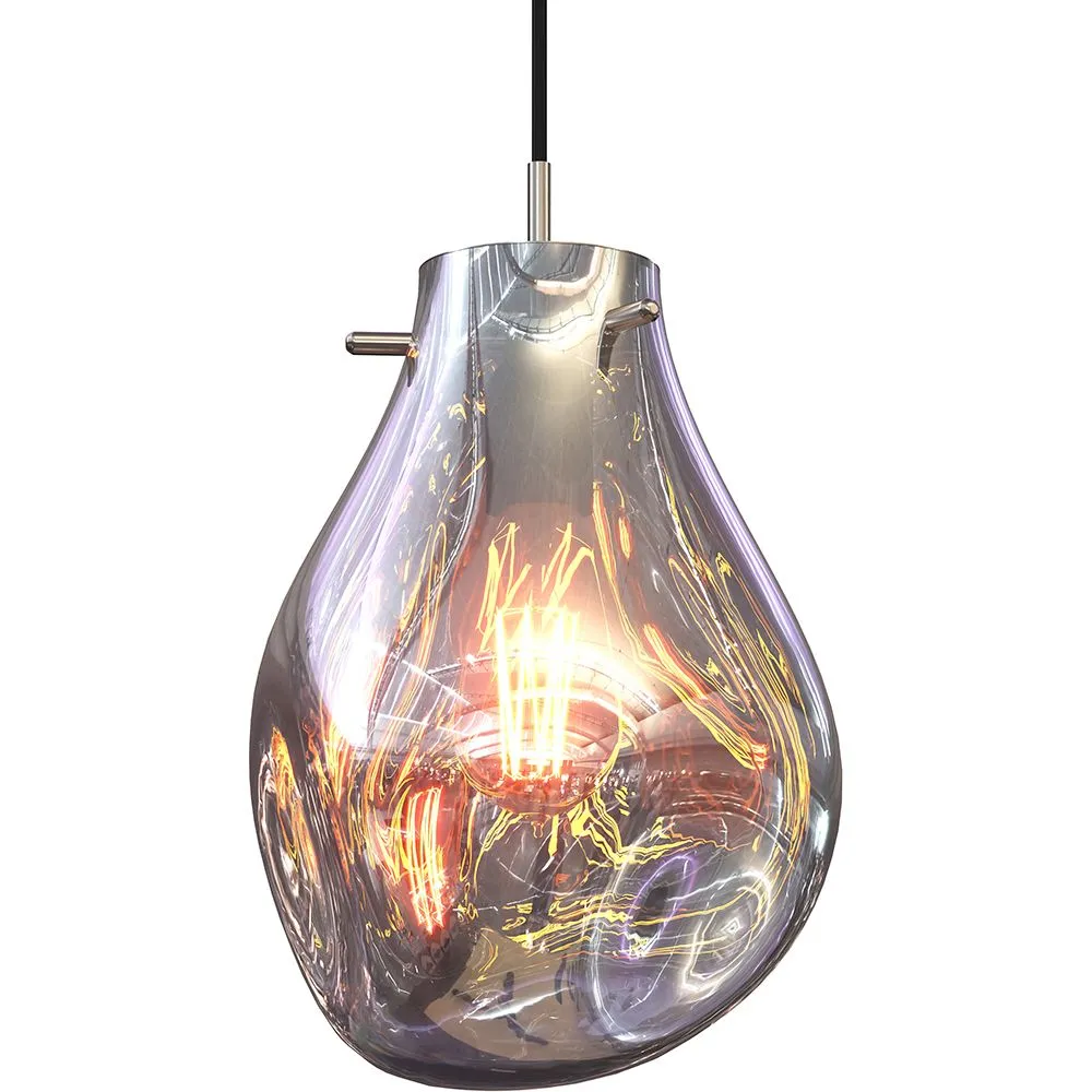 Luminária de teto de vidro - Luminária pendente de Desenho - Vera image 8