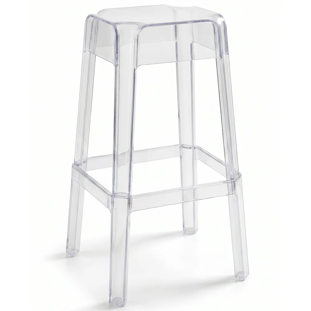 Banqueta Design Transparente - 75cm - Victoria Queen image 8