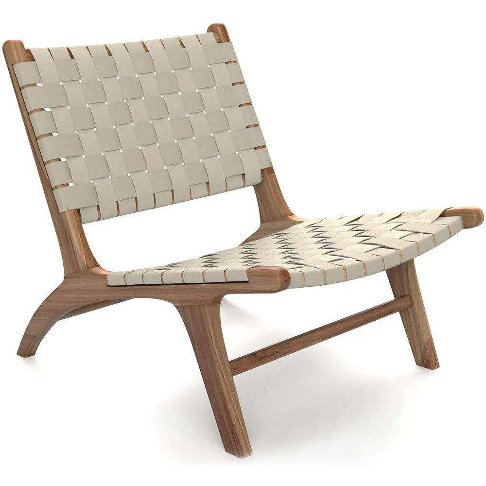 Poltrona de Salão - Poltrona de Design Artesanal Boho Bali - Madeira e Corda - Recia image 8