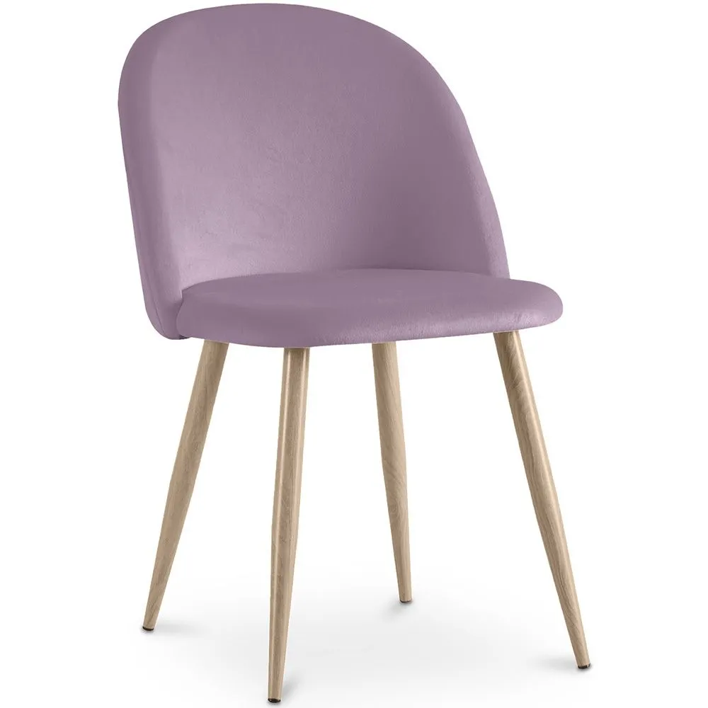 Cadeira de Jantar - Estofada em Veludo - Estilo Escandinavo - Evelyne image 8