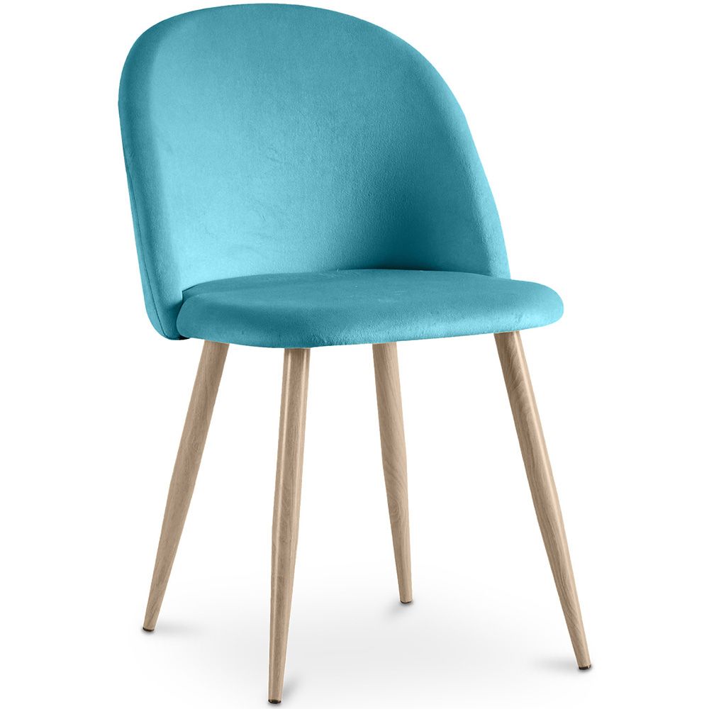 Cadeira de Jantar - Estofada em Veludo - Estilo Escandinavo - Evelyne image 8