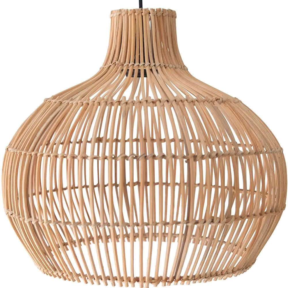 Luminária de Teto de Rattan - Luminária Pendente de stile Boho Bali - Elan image 8