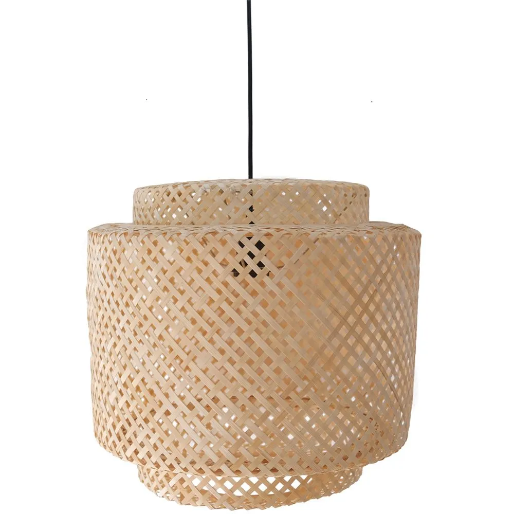 Luminária de teto de bambu - Pendente de stile Boho Bali - Hya image 8