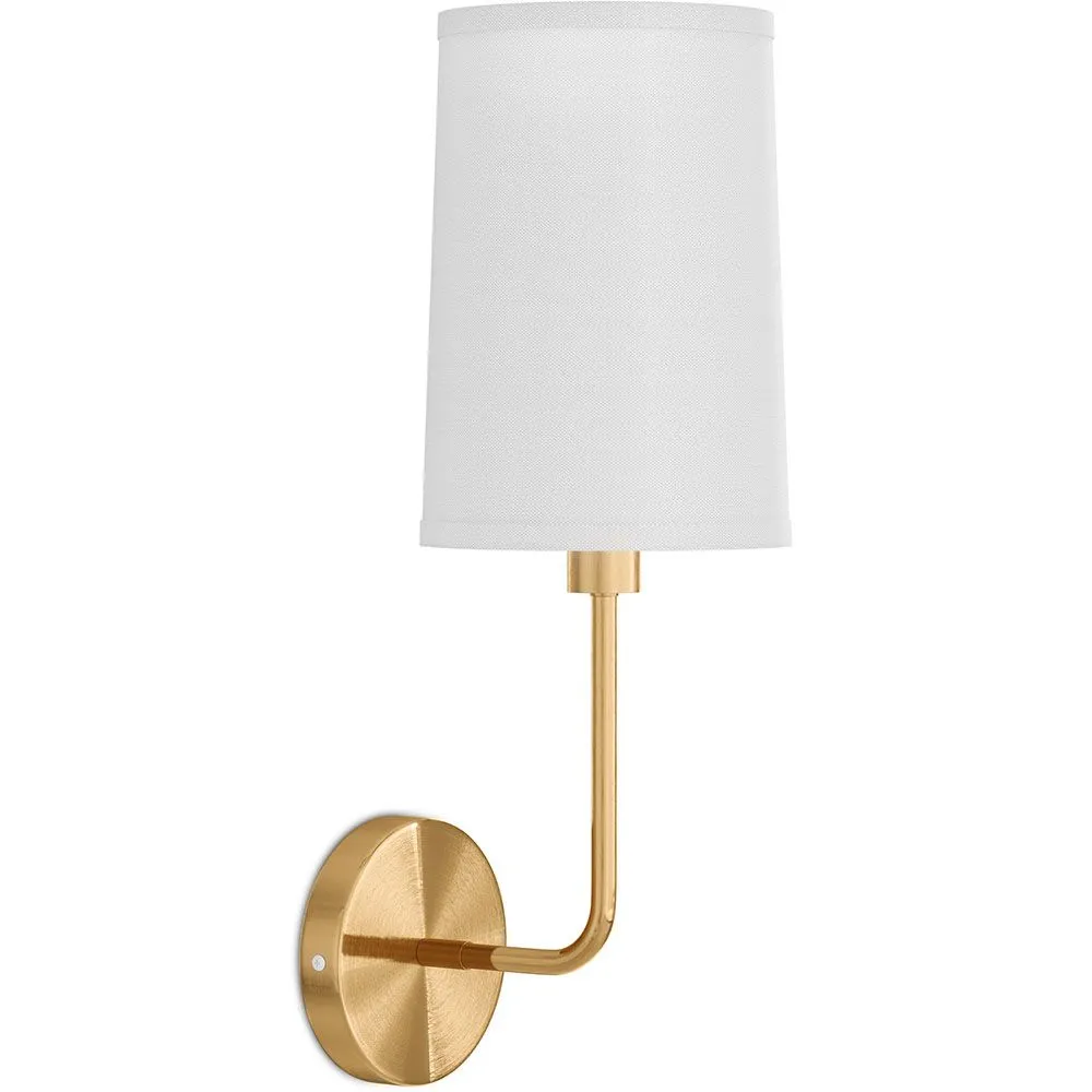 Candeeiro Aplique de Parede - Dourado com Abajur de Tecido - Miu image 8