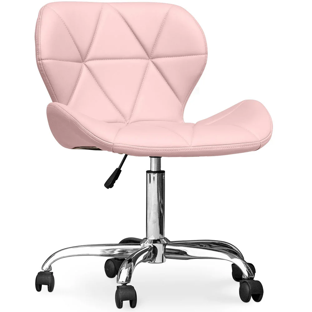 Cadeira de Escritório com Rodas - Cadeira de Secretária Giratória - Estofada em Couro Sintético - Wito image 8