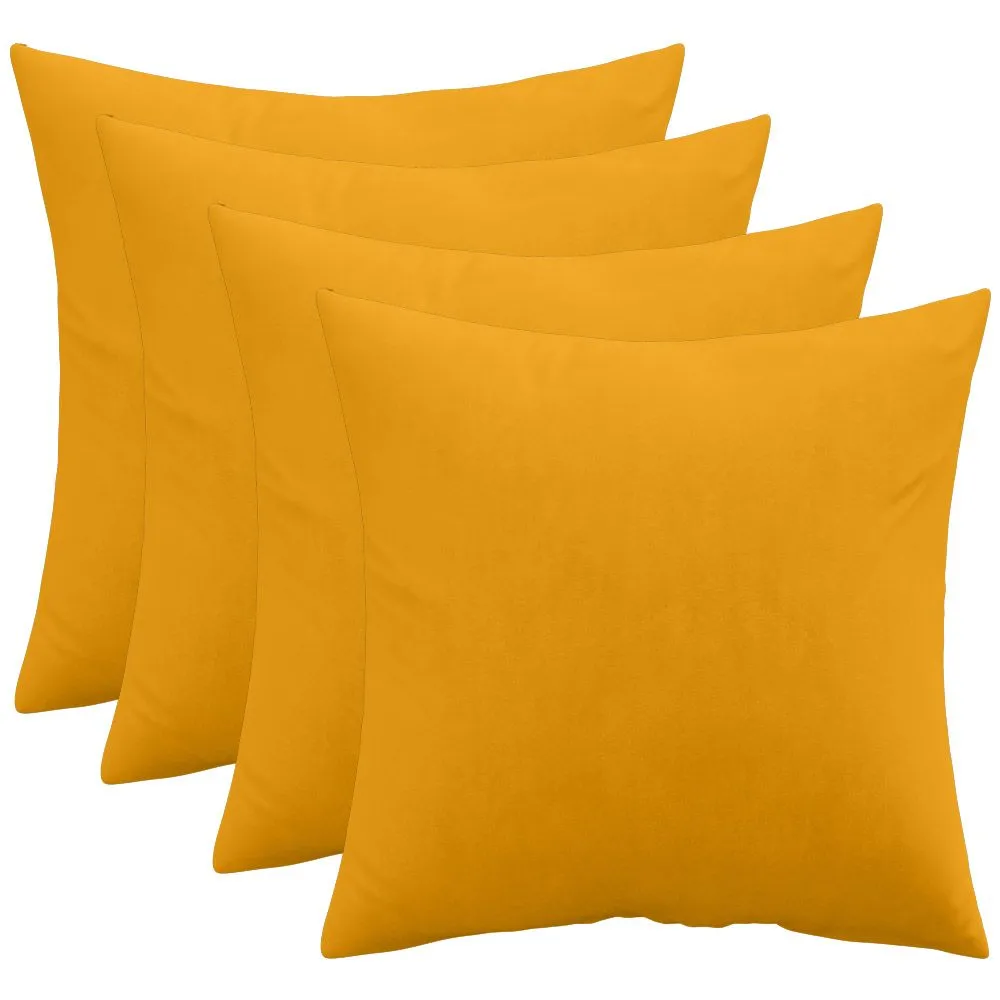 Conjunto de 4 almofadas de veludo - capa e enchimento - Mesmal image 8