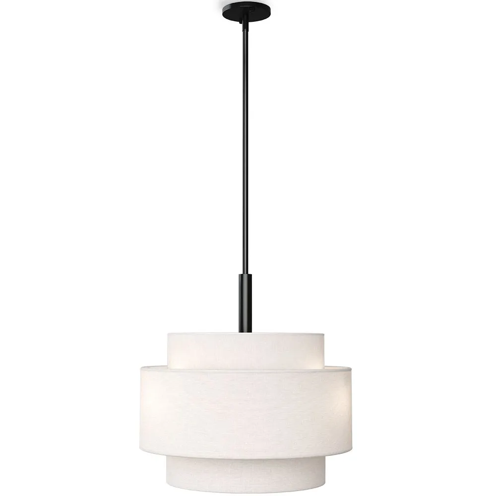 Luminária Pendente de Teto - Abajur de Tecido - Lorwe image 8