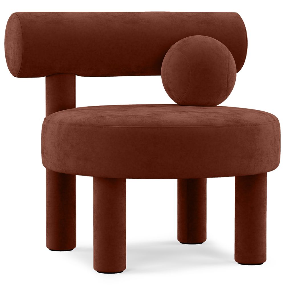 Cadeira poltrona - Estofada em veludo - Klena image 8