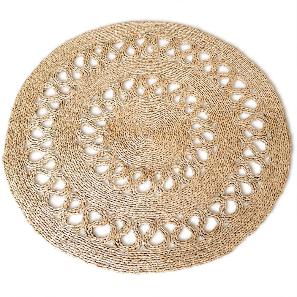Tapete redondo de juta - Boho Bali - 100 CM - Ilya image 8