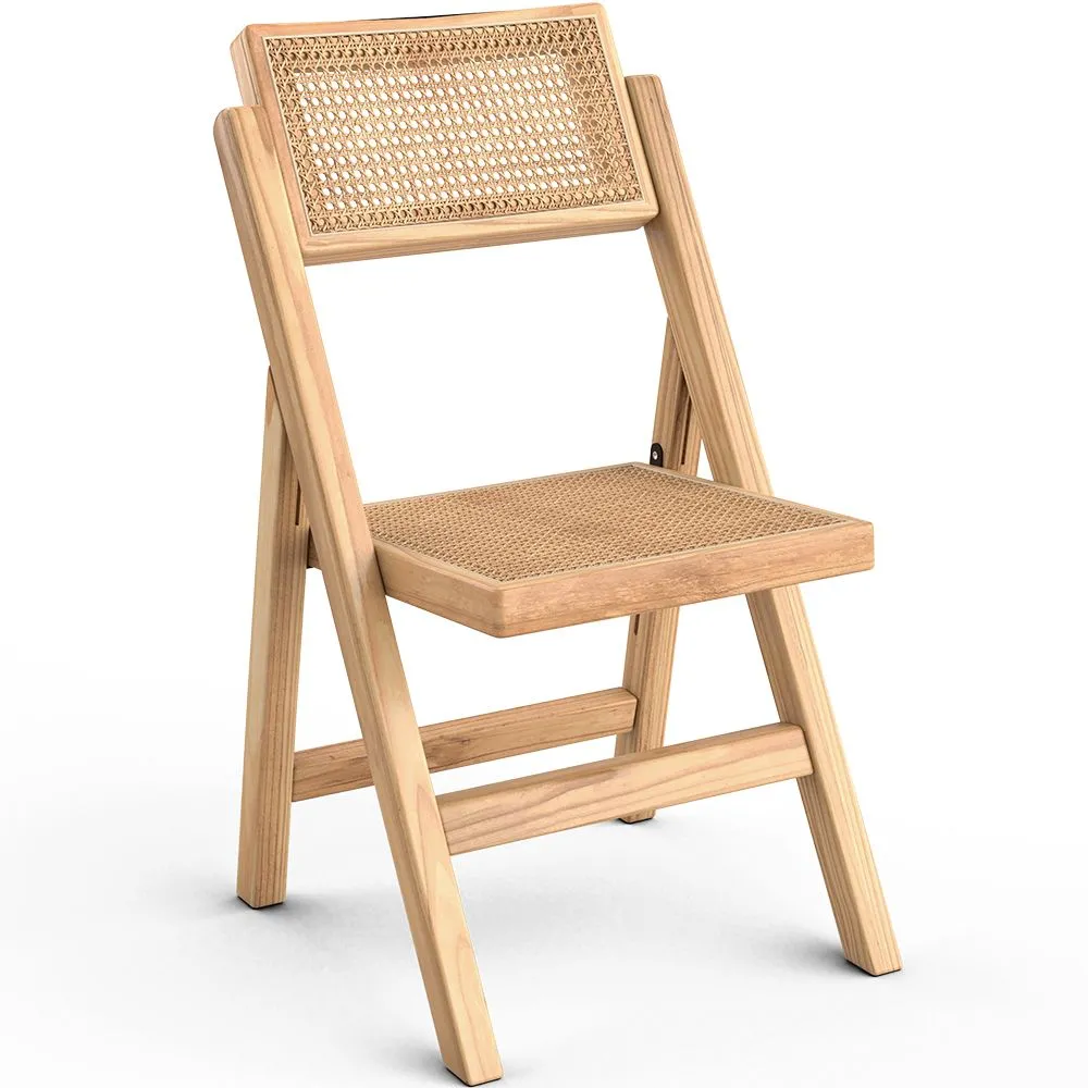 Cadeira de Jantar Dobrável em Madeira e Rattan - Umbra image 8