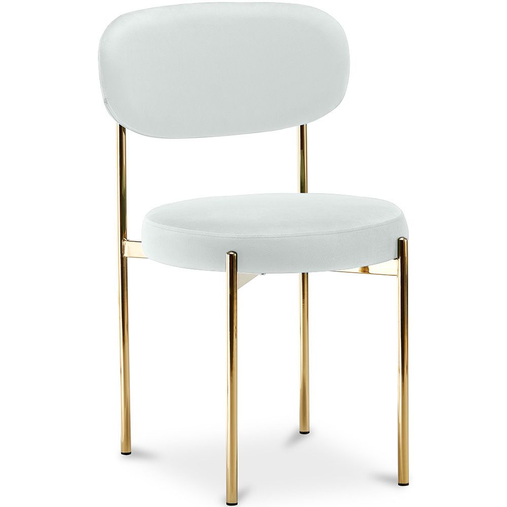 Cadeira de jantar - Estofada em Veludo - Metal dourado - Dahe image 8