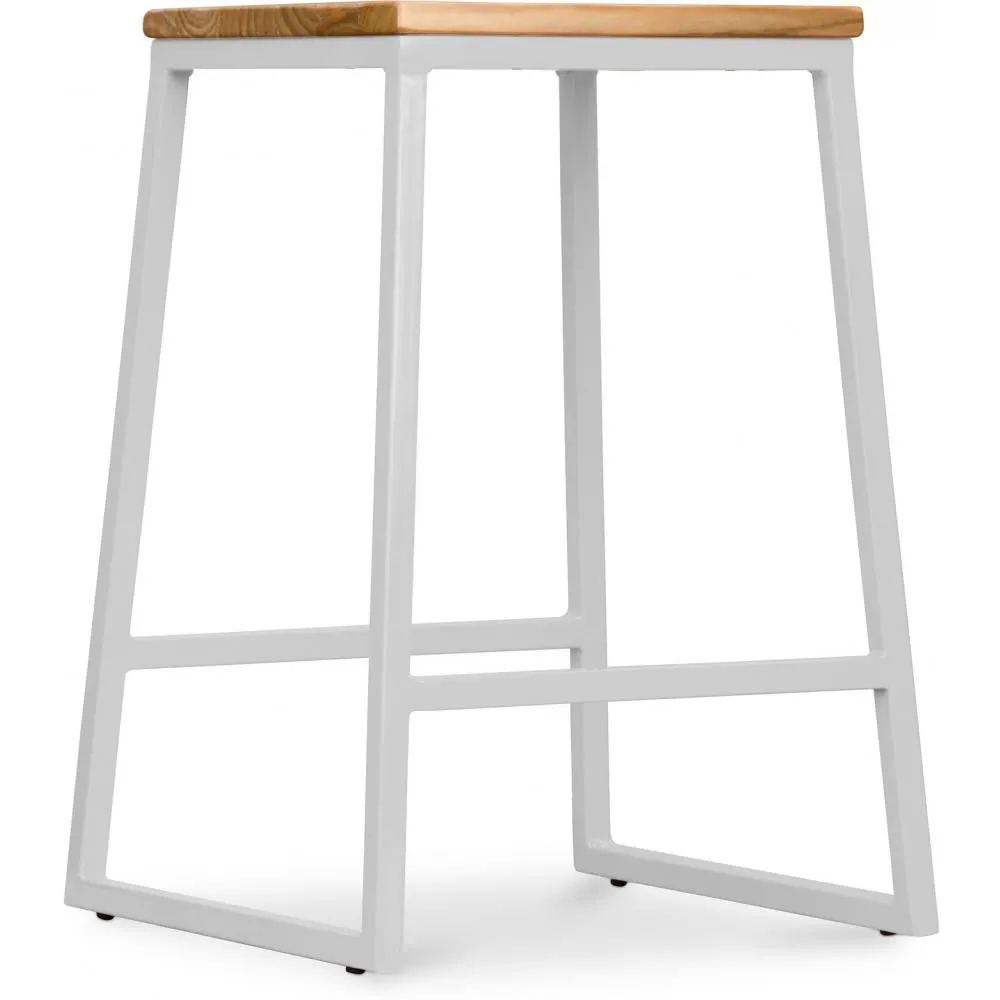 Banco Bar - Design Industrial - Madeira e Metal - 60cm - Big Boy image 8