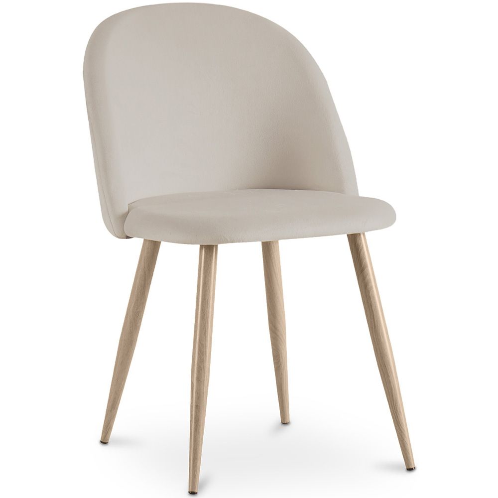 Cadeira de Jantar - Estofada em Veludo - Estilo Escandinavo - Evelyne image 8