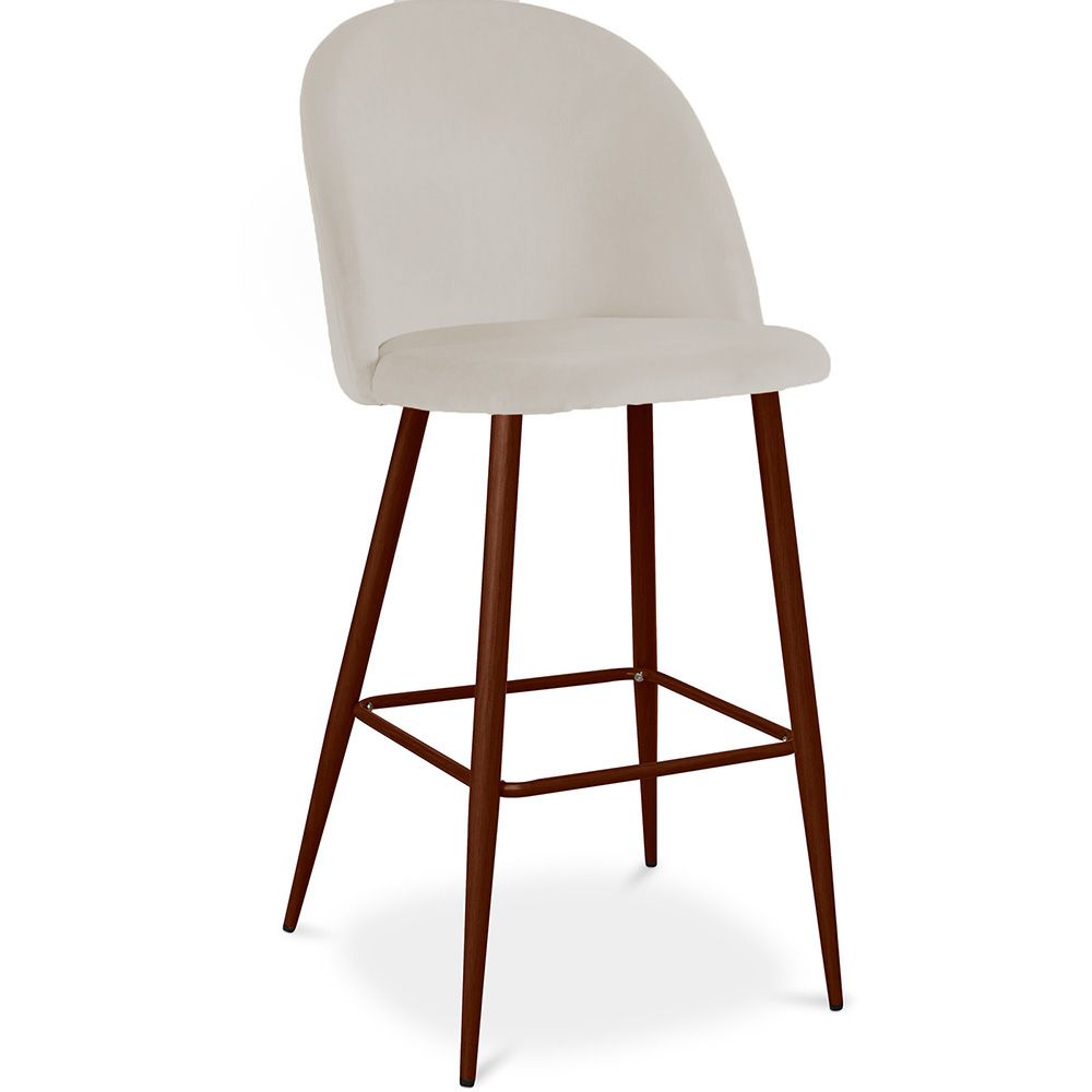 Banco estofado em veludo - Design escandinavo - Evelyne image 8