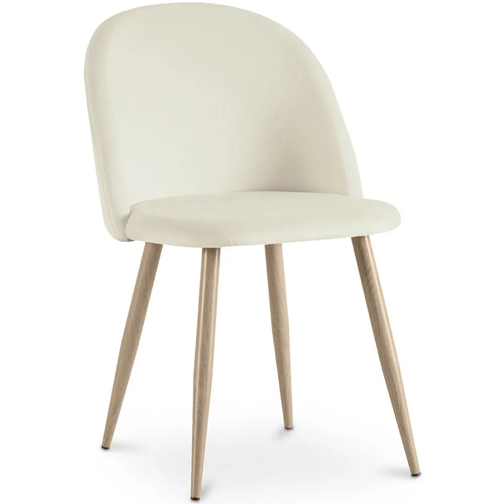 Cadeira de Jantar - Estofada em Veludo - Estilo Escandinavo - Evelyne image 8