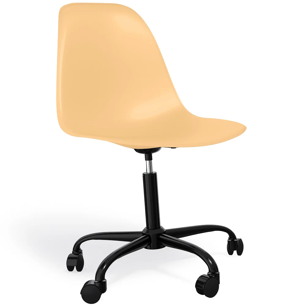 Cadeira de Escritório - Cadeira de Mesa com Rodas - Estrutura Preta - Denisse image 8