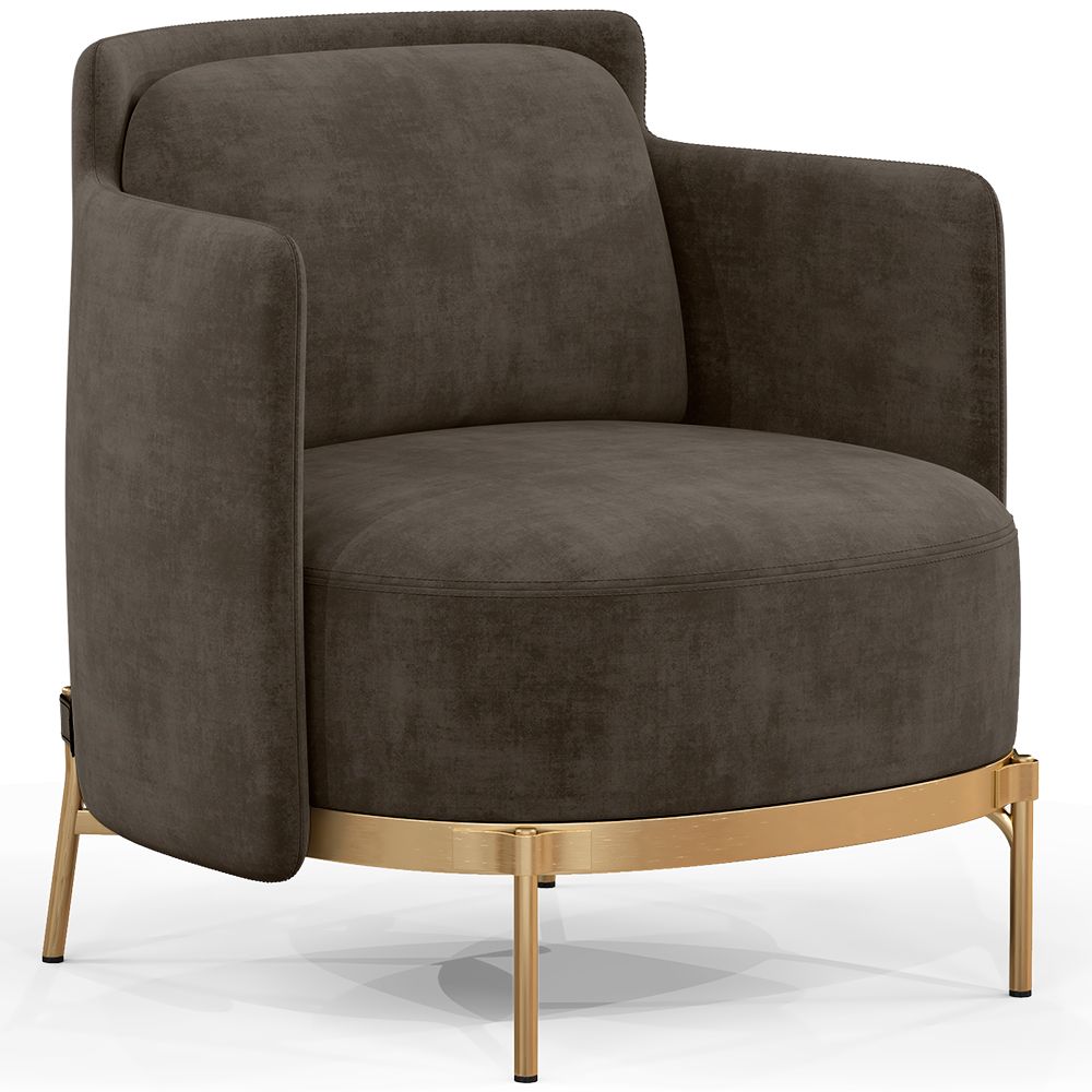Poltrona de Design - Estofada em Veludo - Terrec image 8