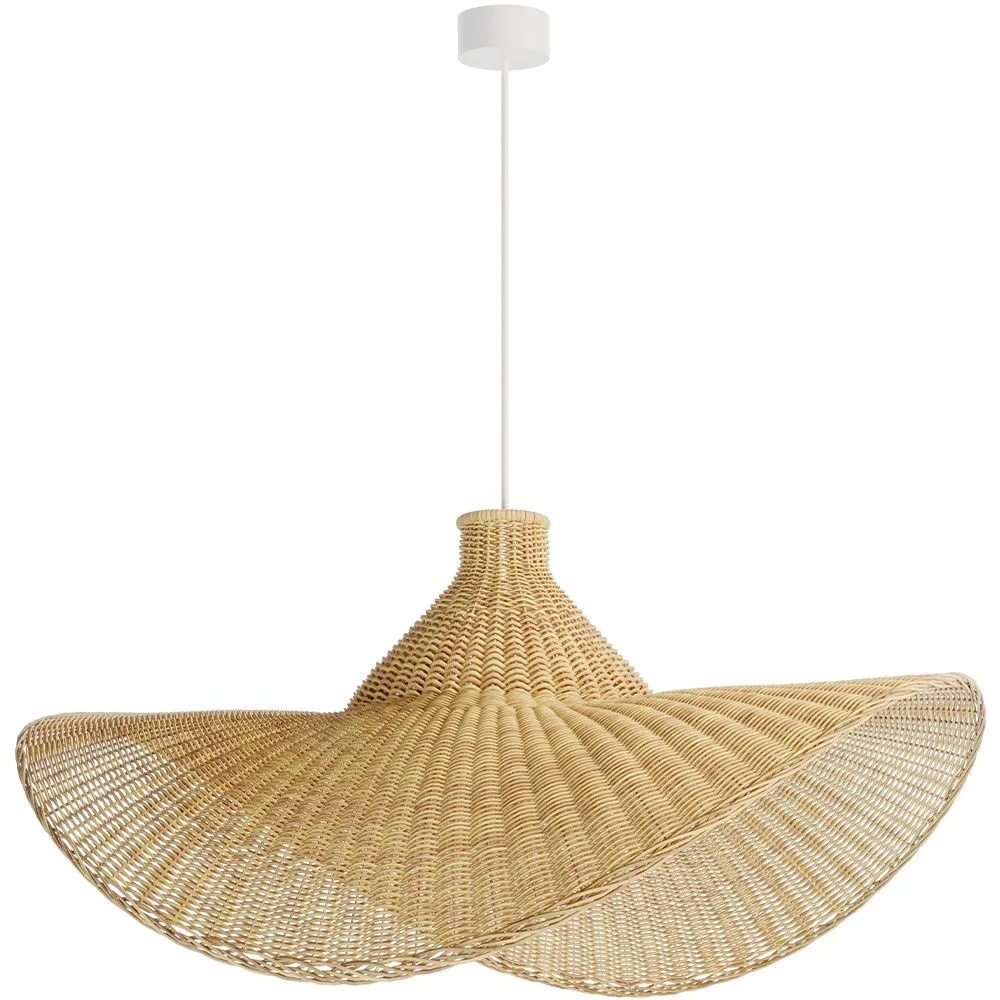 Luminária de Teto em Rattan - Estilo Boho Bali - Sona image 8