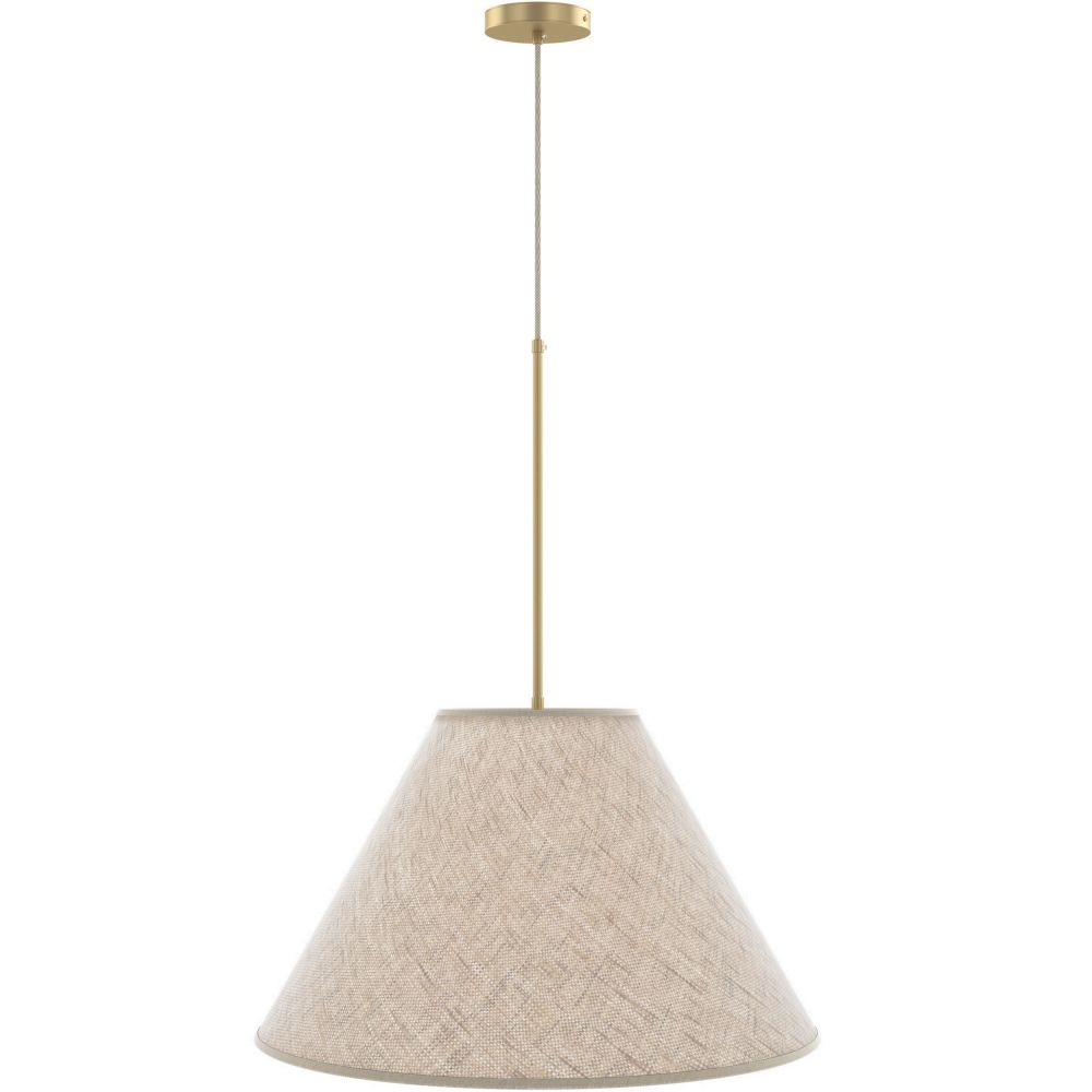Lustre de Teto Suspenso com Abajur de Tecido Bege - Fula image 8
