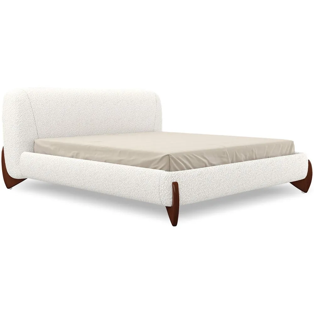 Cama de casal 160x200 CM - Estofado em Tecido Bouclé - Dream image 8