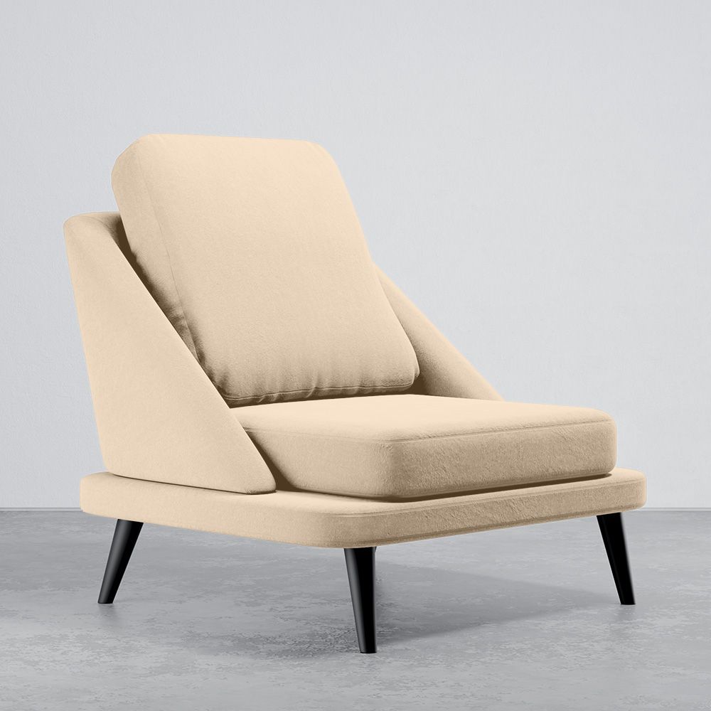 Poltrona Estofada em Veludo - Estilo Escandinavo - Velvet Lounge image 8