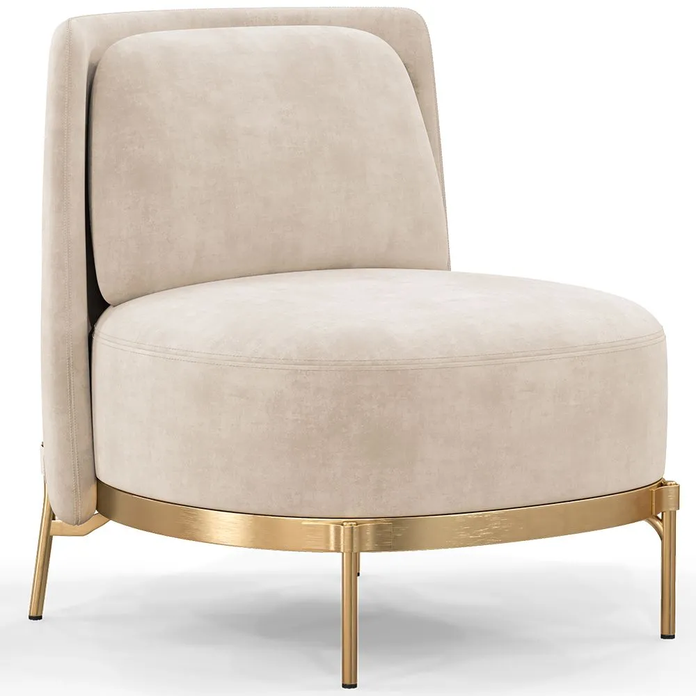 Poltrona de Design - Revestida em Veludo - Kanla image 8