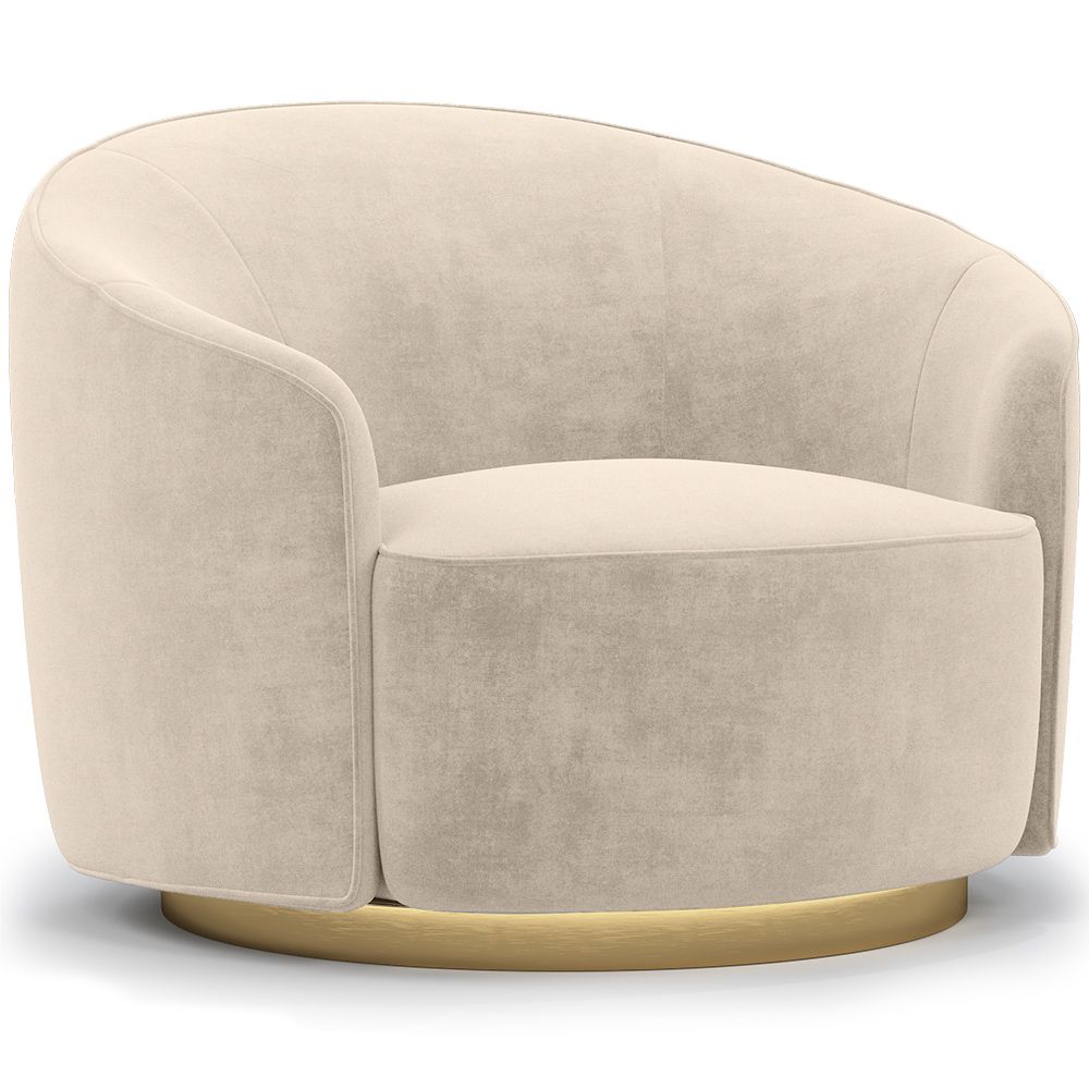 Poltrona de Design Curvo - Estofada em Veludo - Herina image 8