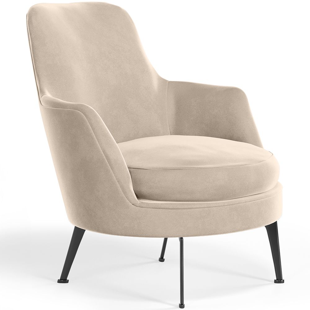 Poltrona de Design Estofada em Veludo Estilo Contemporâneo - Hanneh image 8