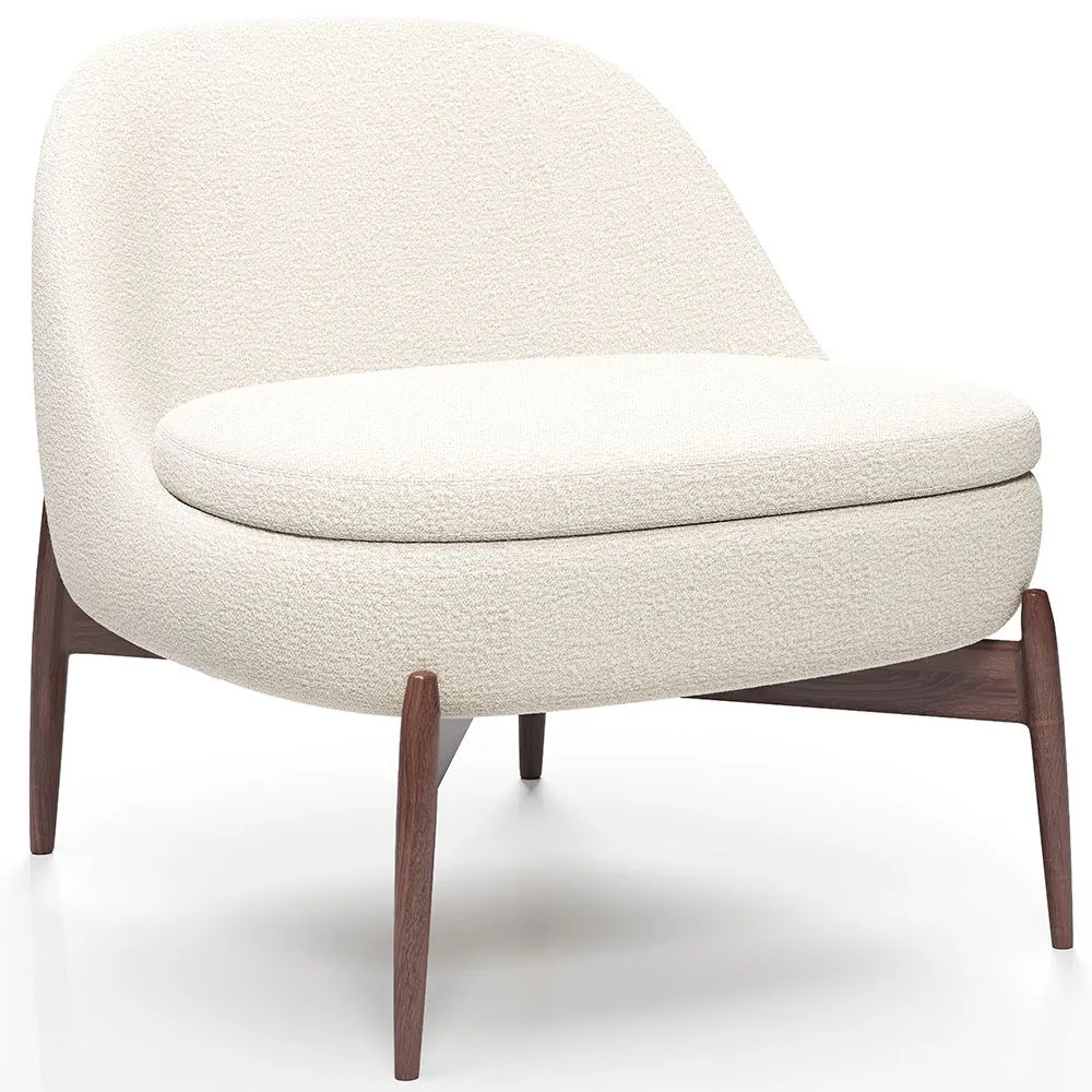 Cadeira Estofada com Design Curvo Escandinavo - Larseen image 8