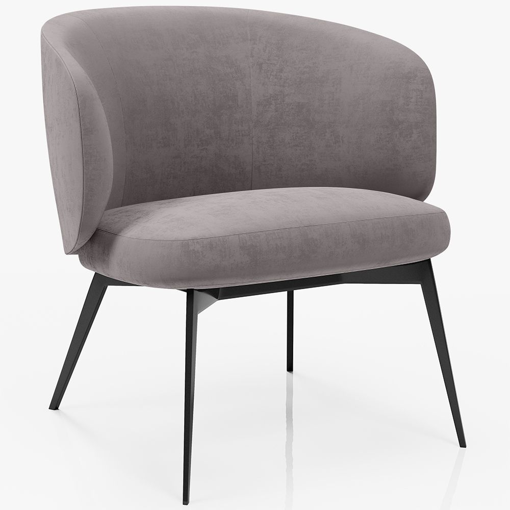Poltrona de Design Curvo Estofada Estilo Contemporâneo - Opreh image 8