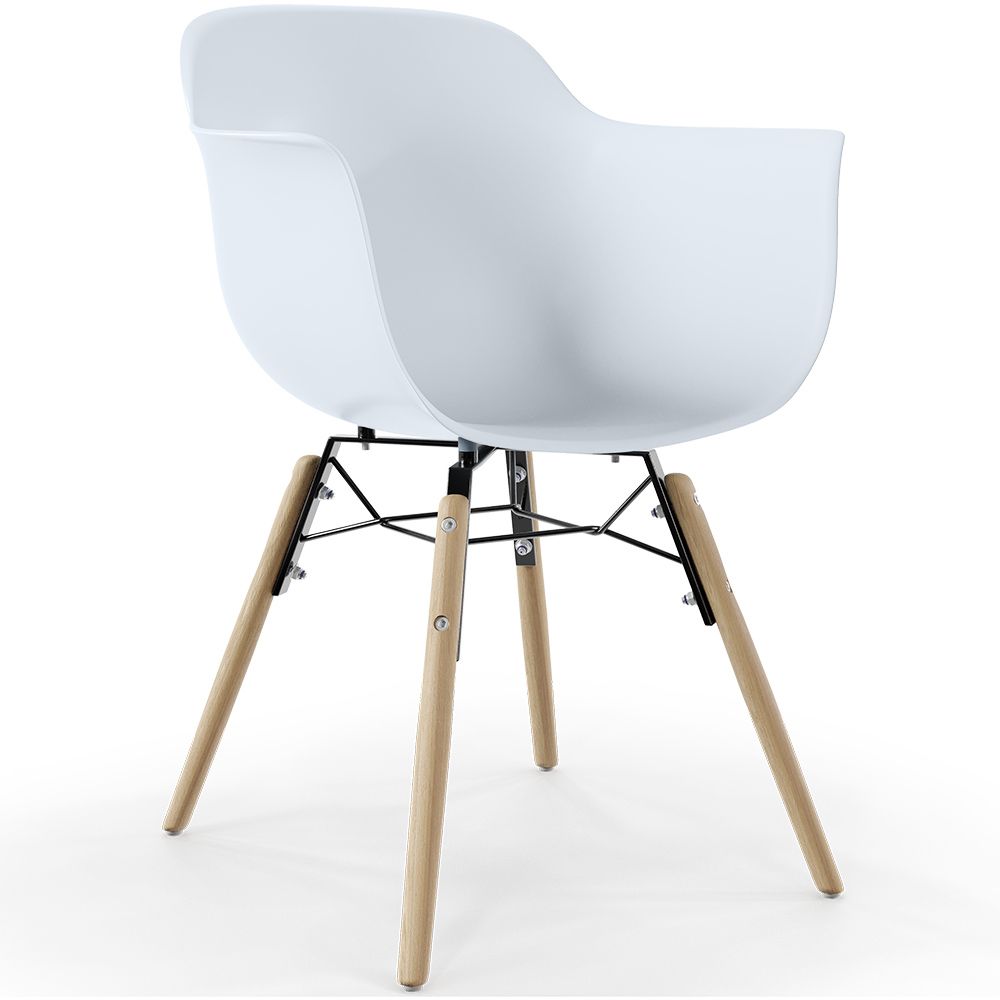 Cadeira de Jantar Design Escandinavo - Pés de Madeira - Nordika image 8