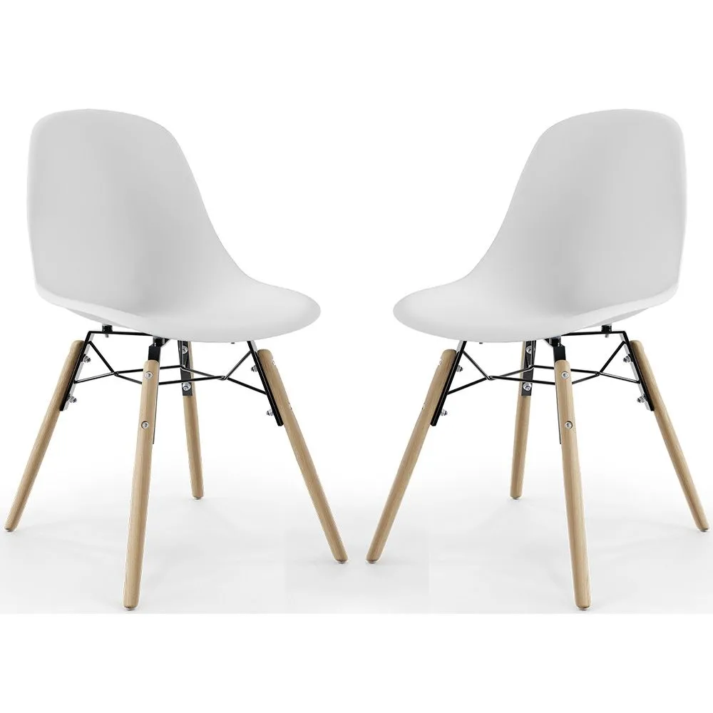 Cadeira de Jantar - Design Escandinavo - Pernas de Madeira - Pack de 2 - Skögur image 8