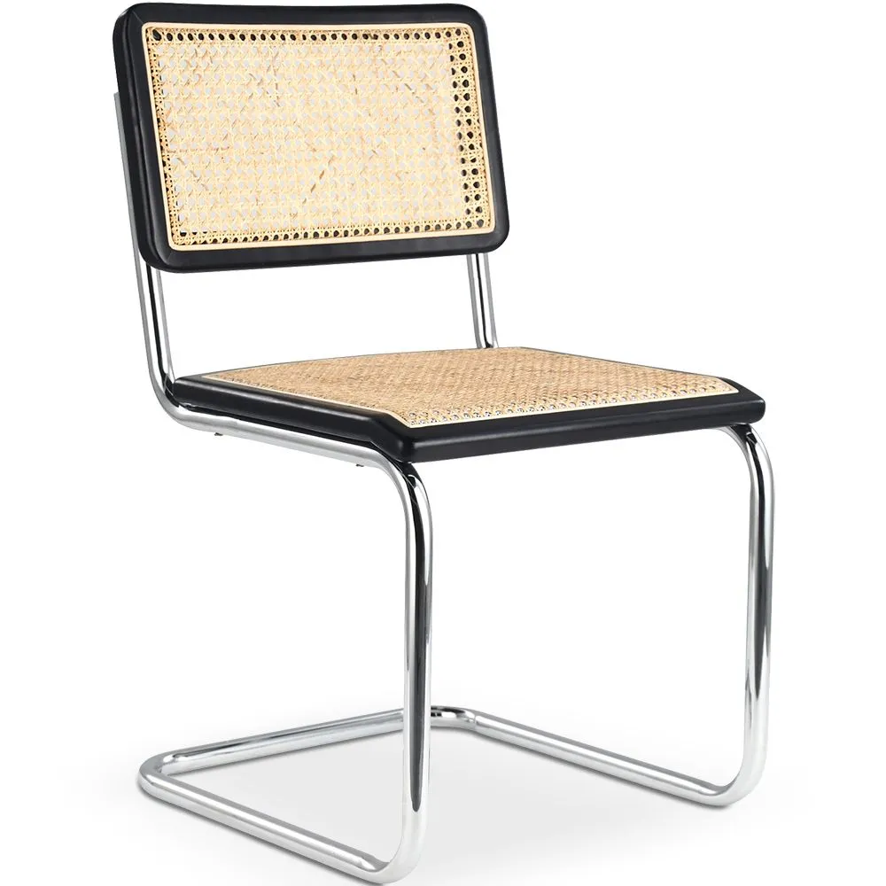 Cadeira de Jantar - Design Vintage - Madeira e Rattan - Nova Edição - Bruna image 8