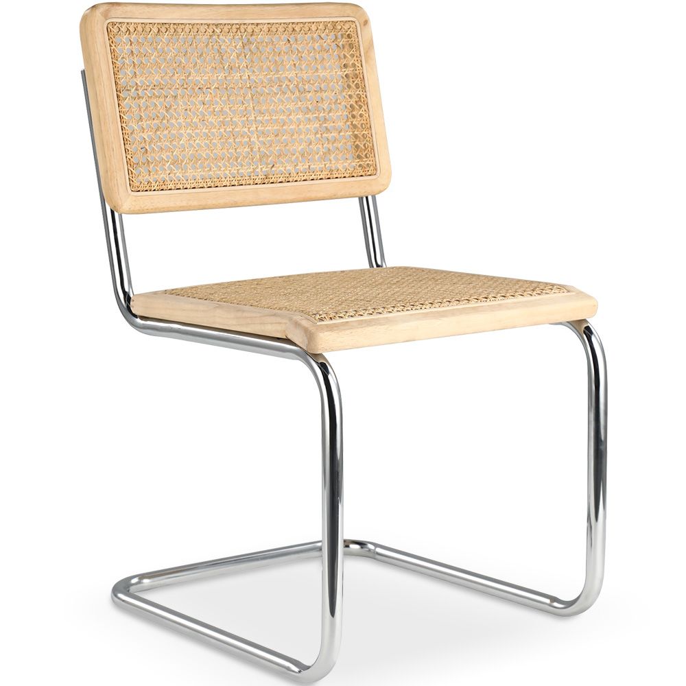 Cadeira de Jantar - Design Vintage - Madeira e Rattan - Nova Edição - Bruna image 8