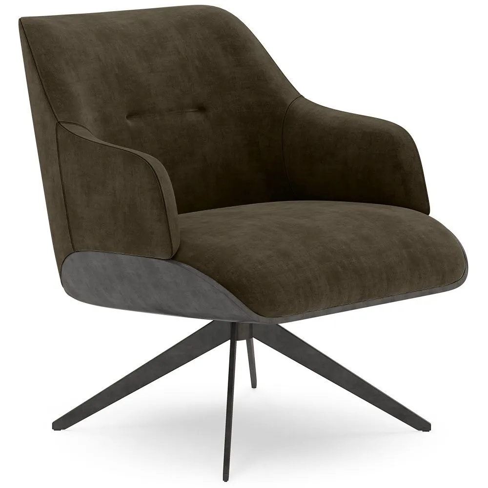 Poltrona Estofada Moderna Estilo Mid-Century - Clark image 8