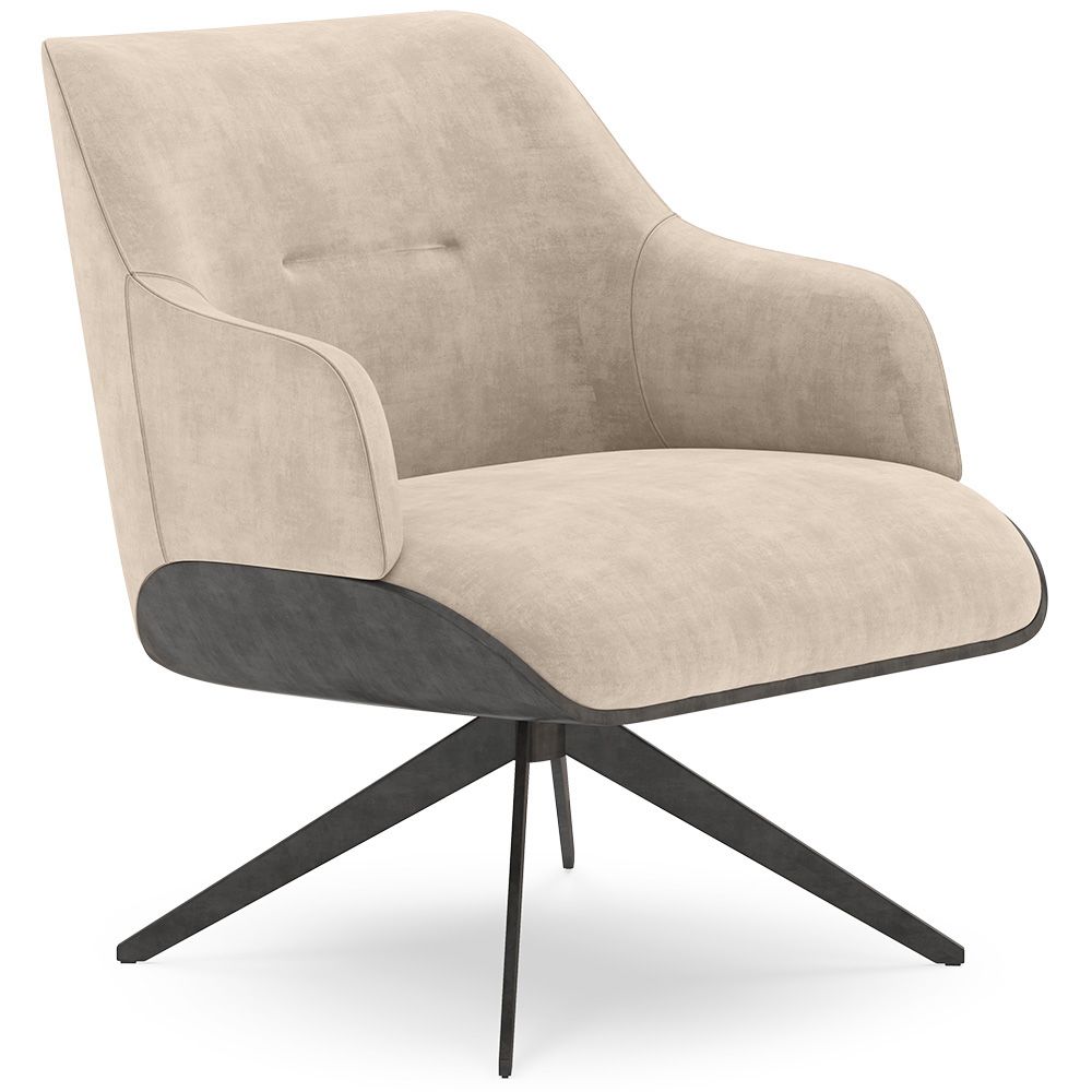Poltrona Estofada Moderna Estilo Mid-Century - Clark image 8
