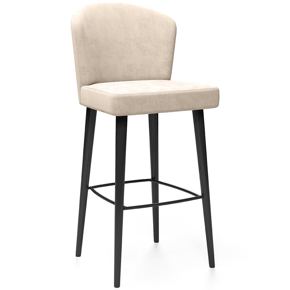 Banqueta de Bar Estofada em Veludo - Design Moderno e Premium para Restaurantes, Hotéis e Casas - Velvet Icon image 8