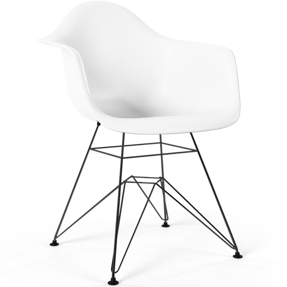 Cadeira de Jantar - Design Escandinavo e Pernas de Metal Preto - Nordika image 8