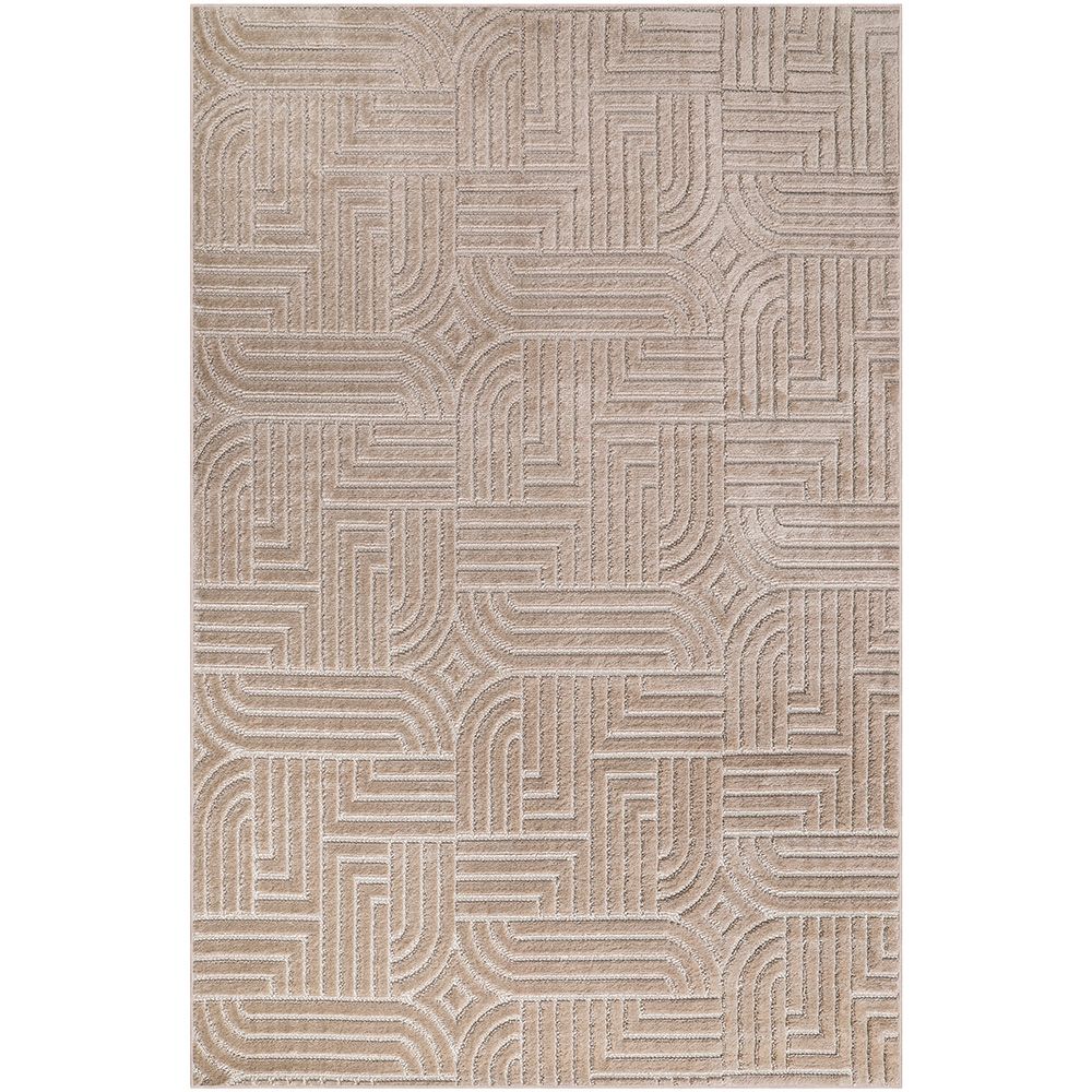 Tapete Grande com Design Contemporâneo e Moderno - Bege (290x200 cm) - Rococo image 8