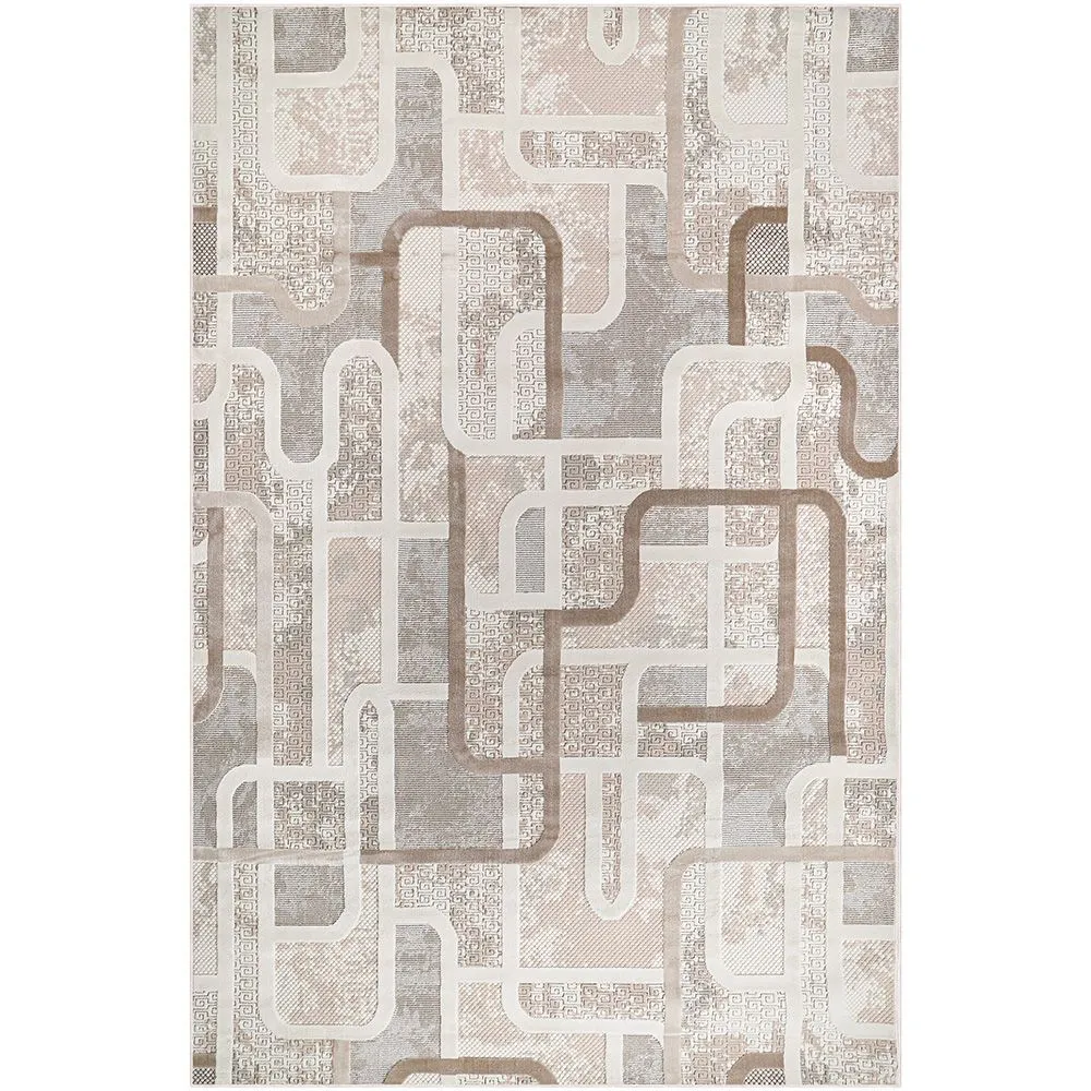 Tapete Grande com Design Contemporâneo e Moderno - Bege (290x200 cm) - Ornate image 8