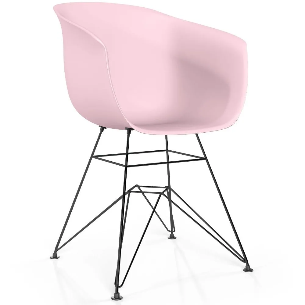 Cadeira de Jantar - Design Escandinavo - Pés Pretos - Polin image 8