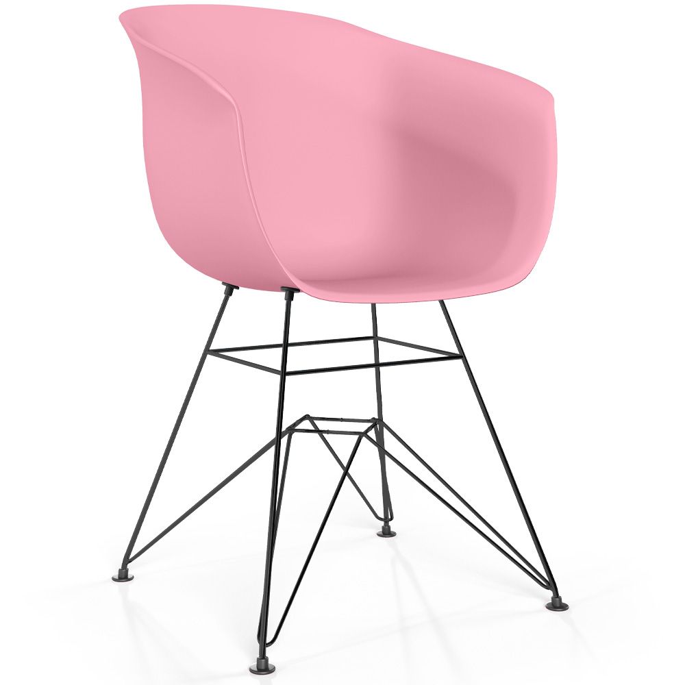 Cadeira de Jantar - Design Escandinavo - Pés Pretos - Polin image 8