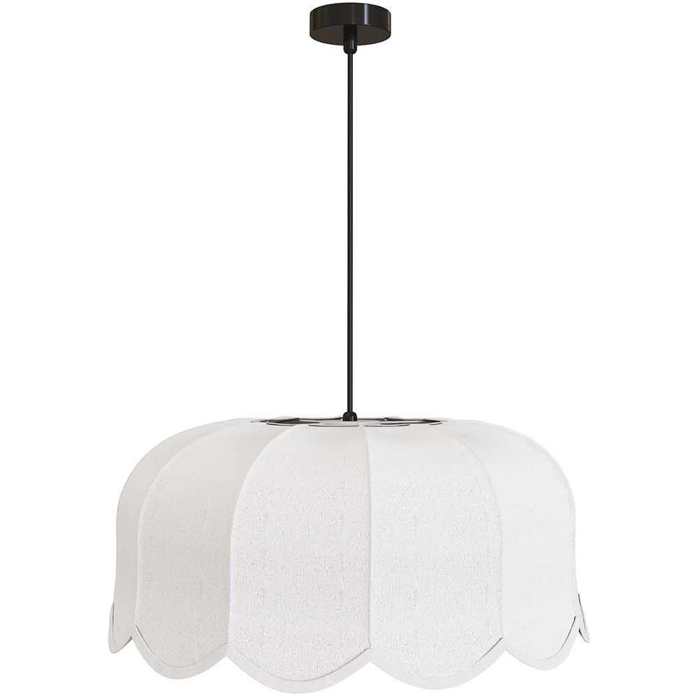 Luminária pendente Linho bege – Estilo natural e atemporal – Deral image 8