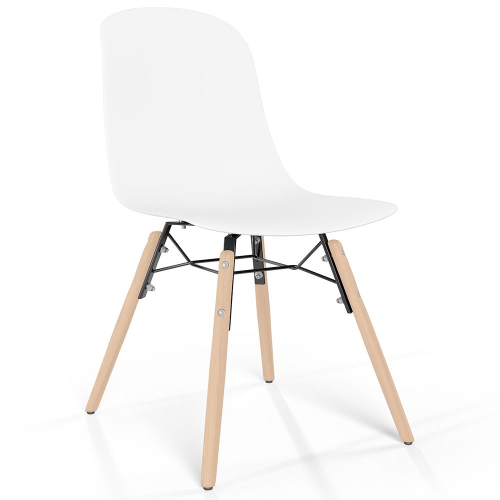 Cadeira de comedor com patas de madeira natural – Estilo moderno e funcionalidade -Broly image 8