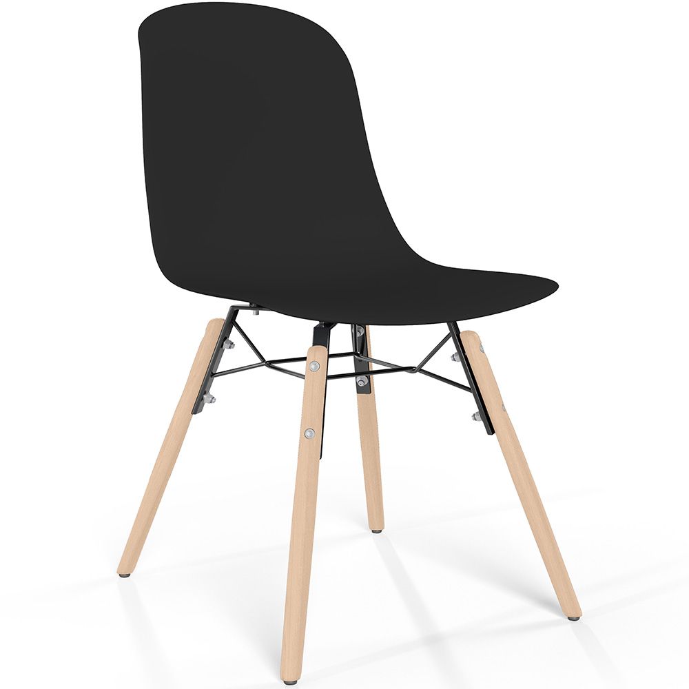 Cadeira de comedor com patas de madeira natural – Estilo moderno e funcionalidade -Broly image 8