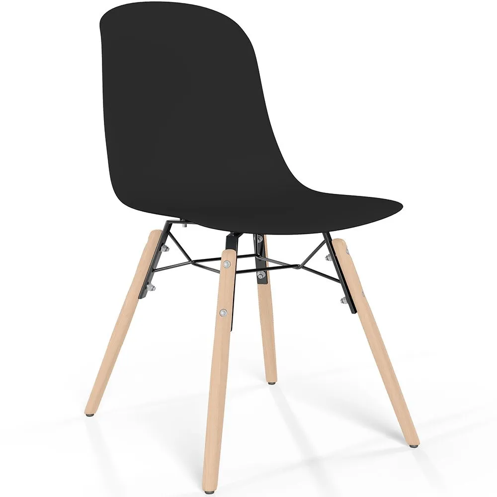 Cadeira de comedor com patas de madeira natural – Estilo moderno e funcionalidade -Broly image 8