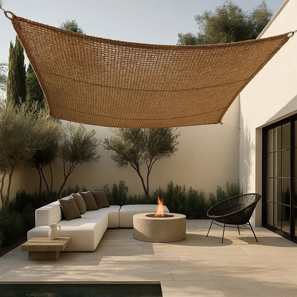 Toldo fibra de coco 2x4M - vela de sombra 100% natural image 8
