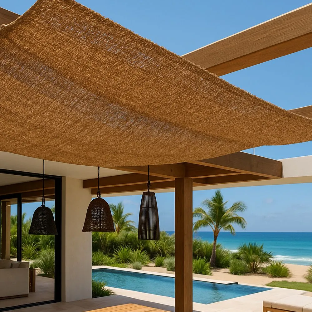 Toldo fibra de coco 20x2M - Vela de sombra 100% natural image 8