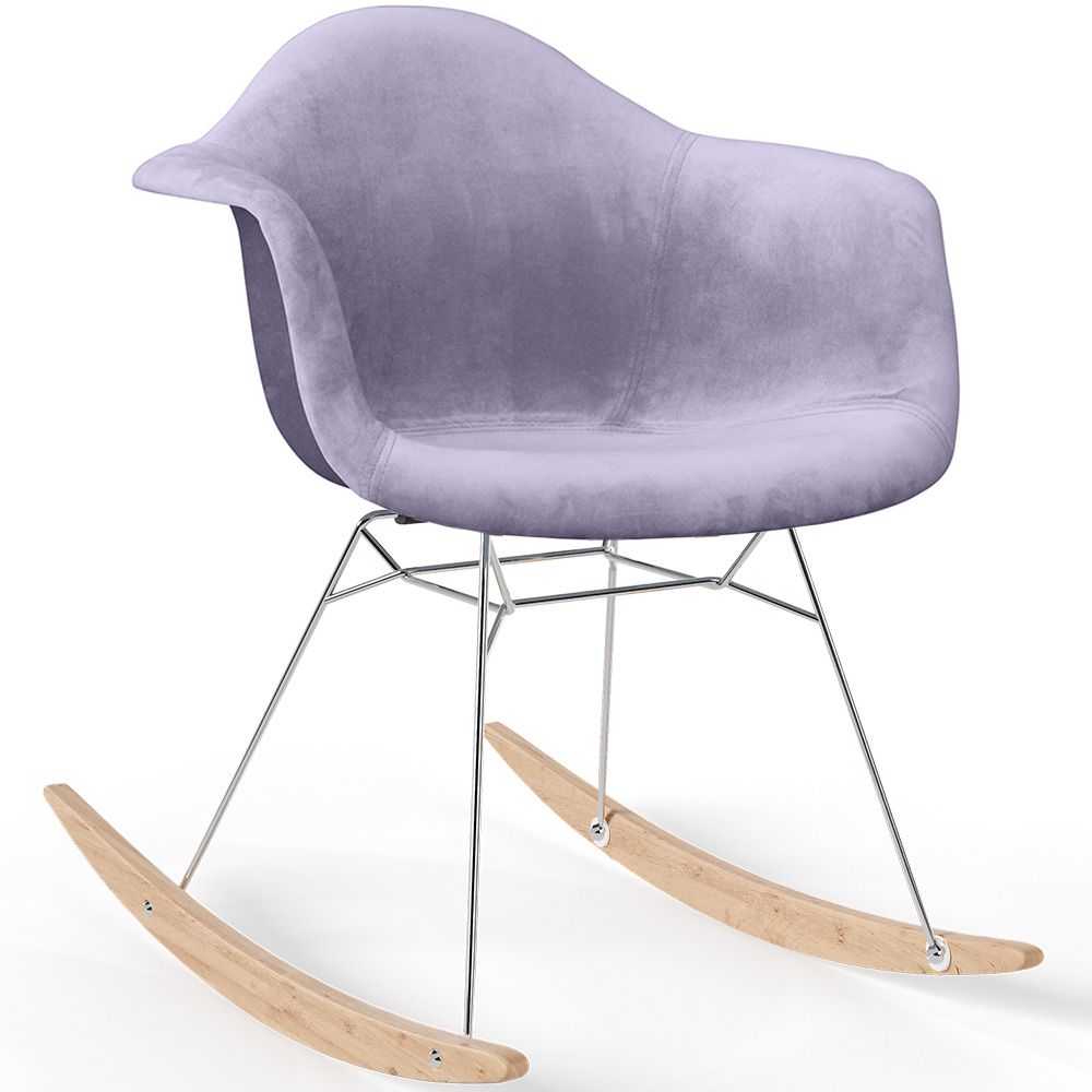 Cadeira de Balanço Tecido Estofado Moderno – Estilo Nórdico - Nordika image 8